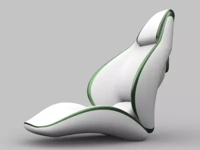 Contemporary Car seat Concept design 3D model