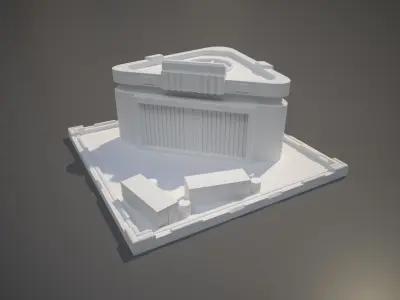 Futuristic Supply Center 3D print model
