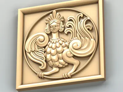 Square rosette 022 3D model