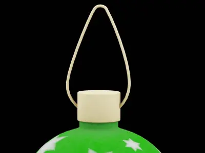 Green Christmas Ball Low-poly 3D model