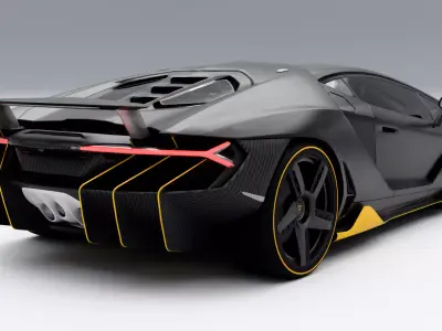 Lamborghini Centenario Low-poly 3D model