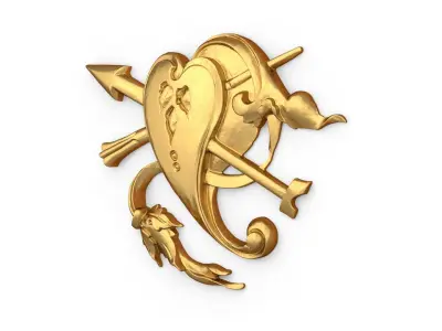 Classic carved decor ornament 485 3D print model
