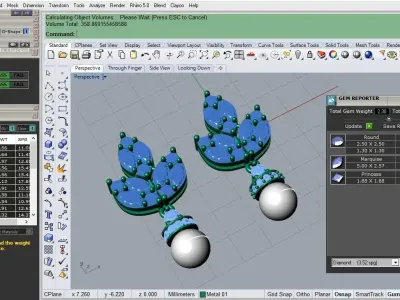 fasion earring 3D print model