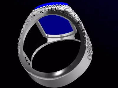 Onix Tasli Erkek Yuzugu 3D print model