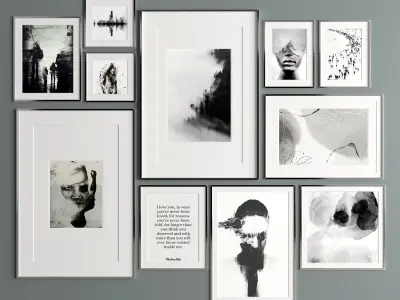 Art Frame 329 Low-poly 3D model