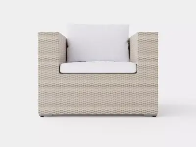 Asker Lounge Chair Low-poly 3D model