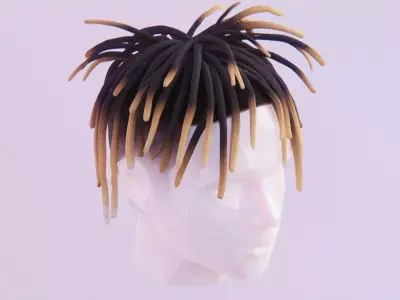 Dreads Inspired by Juice Wrld  Low-poly 3D model