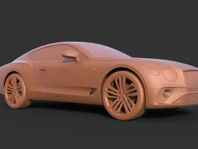Bentley Continental 2018 3D print model