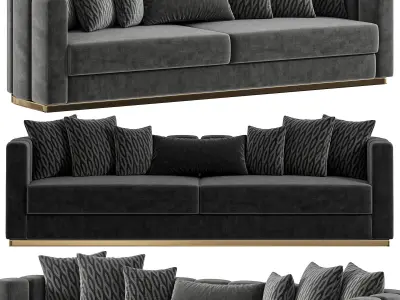  Tesla  Sofa By Evgor Luxury 3D model