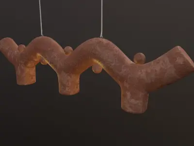 Wave Candelier 3D model