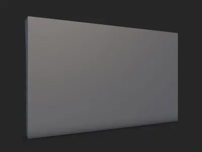 Heavy Patina Stone Wall Asset 3D model