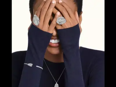 BOUCHERON - PLUME DE PAON - RING - LARGE 3D print model