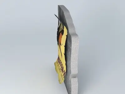 German Natzi Party Recruitment Poster 1939 Free 3D model