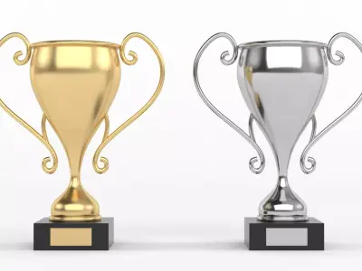 Trophy Cups 3D model 5