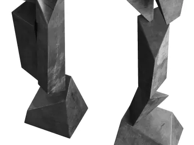 408 interior sculptures 15 minimalist abstract angular artwork 1 3D model