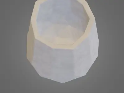 stylized vase for decoration low-poly game ready Low-poly 3D model