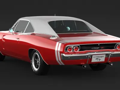 1968 Dodge Charger RT 3D model