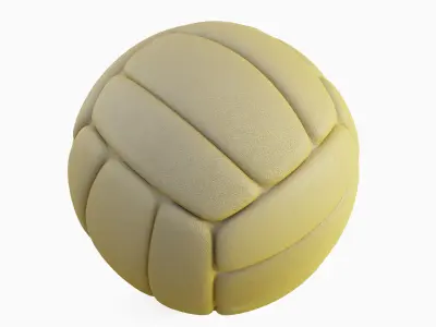 Simple Volleyball Ball Set 3D model