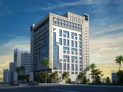 Office Building -Exterior Low poly 3d Model Low-poly 3D model