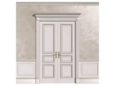 Doorway Decorative Painting Plaster OTTOCENTO Doors 3D model