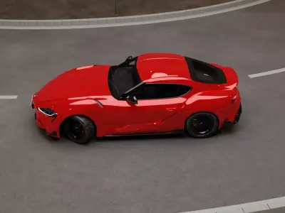 Supra sport car  3D model