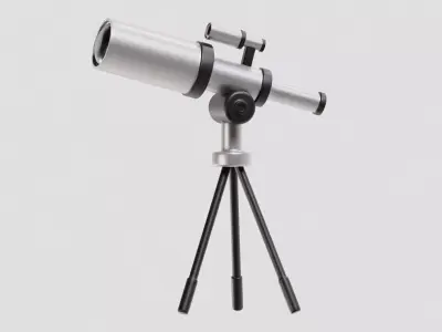 Telescope 3d Model Low-poly 3D model