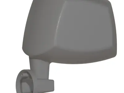Truck Mirror Cover 3D print model