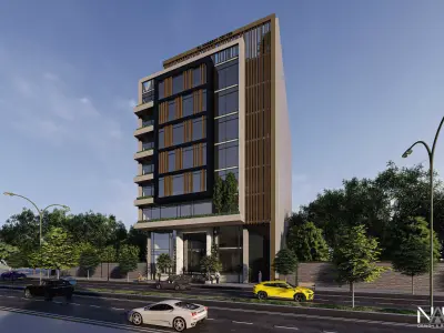 Office Building Exterior Design 3D model