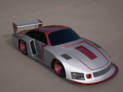  nascar racing vehicle 3d model 3D model