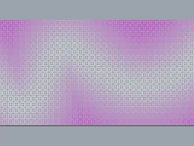 Parametric Magenta and White Colored Wall Decoration  3D model