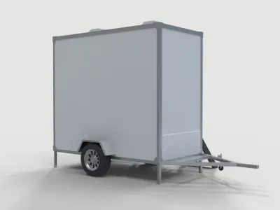 Restroom Trailer 3D model