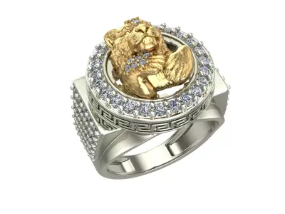 Lion Ring  3D print model