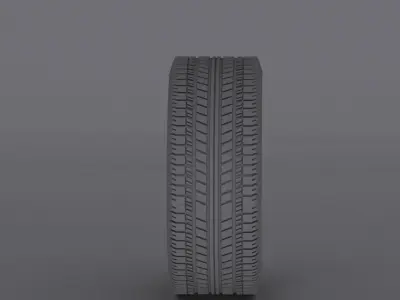 Aston Martin DBS Carbon Black Edition wheel  Low-poly 3D model