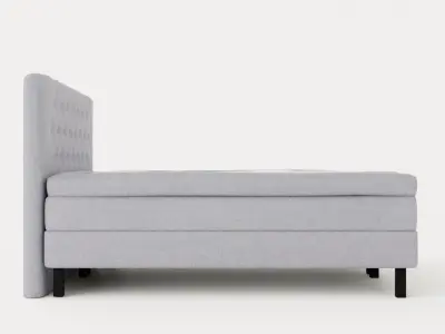Lucky Complete Bed Package 180x200 Polyeter Diamond Bed Wave Low-poly 3D model