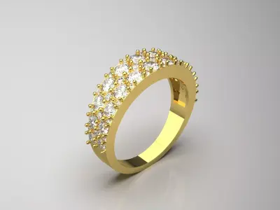 diamond ring jr00100 3D print model