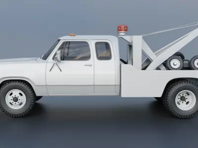 Dodge D300 Wrecker 1977 3D print model