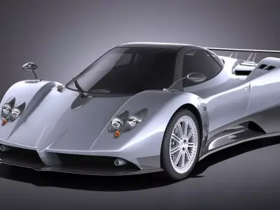 Pagani Zonda F 2010 VRAY 3D model