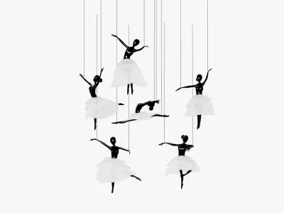 ballet hanging decoration 3D model