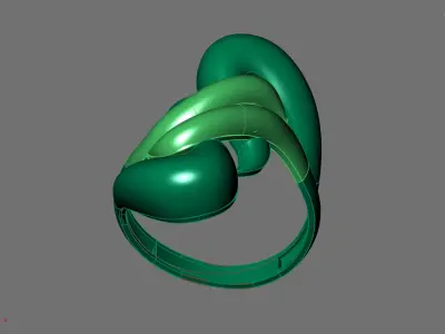 Women Ring Plain Ring Ready STL 3DM Models Womens Rings 3D print model shop