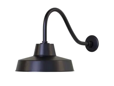 Canarm Ltd Barn Light Black Outdoor Wall Light Low-poly 3D model