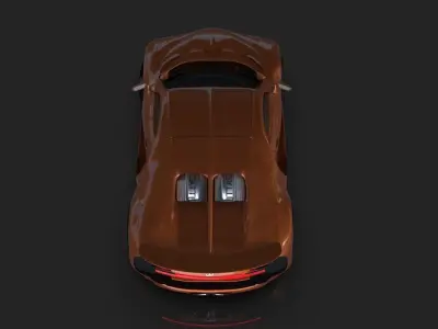 Bugatti model car 3D model
