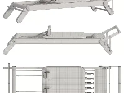 PX50 Pilates Reformer 3D model