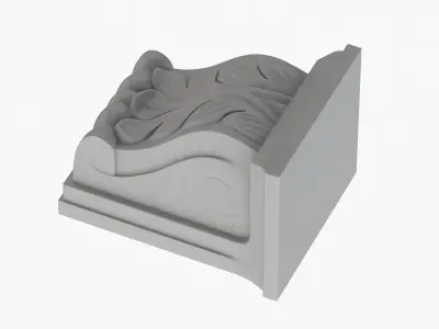 Scroll Corbel 19 3D model