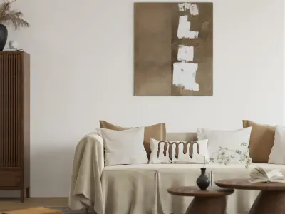 the silence of residential indoor 3 d model 3D model