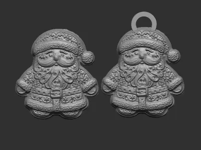 sanda cookie christmas decor  3D print model