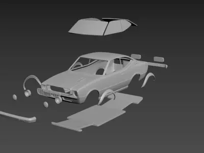 Toyota Corolla SR5 1976 Body For Print 3D print model