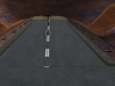 tunnel road Free 3D model