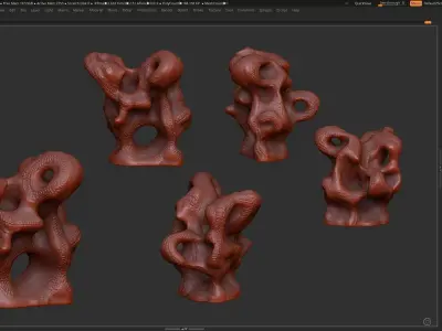 Modern Abstract Decorative sculpture 3d print model 3D print model 5