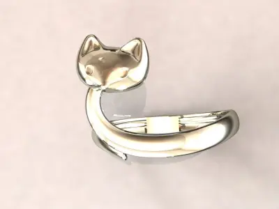 Cat ring 3D print model