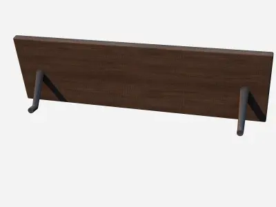 desk name plate Low-poly 3D model